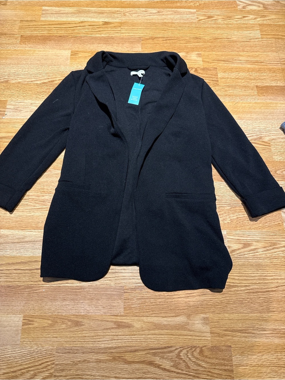 Maurices Black Open-Front Blazer Jacket